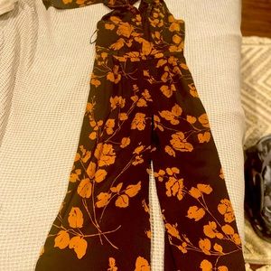 Jumpsuit black and brown